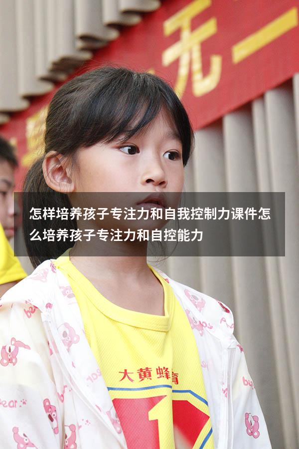 怎样培养孩子专注力和自我控制力课件（怎么培养孩子专注力和自控能力）