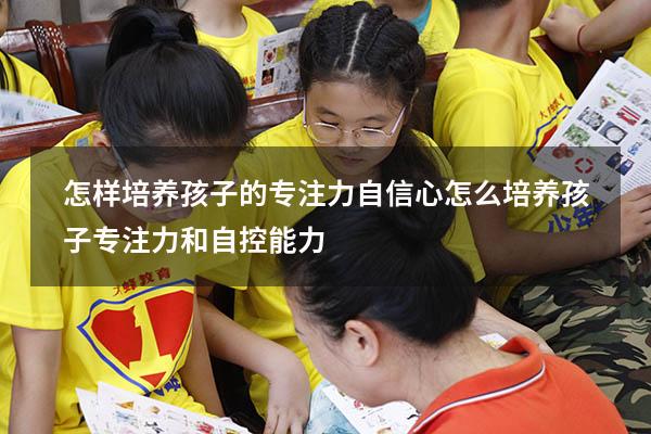 怎样培养孩子的专注力自信心（怎么培养孩子专注力和自控能力）