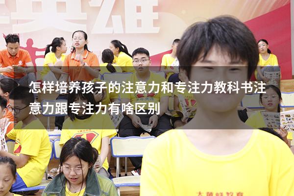怎样培养孩子的注意力和专注力教科书（注意力跟专注力有啥区别）
