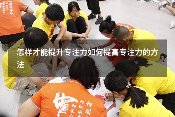 怎样才能提升专注力（如何提高专注力的方法）