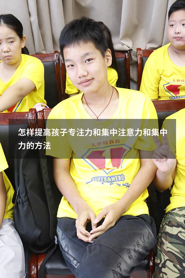 怎样提高孩子专注力和集中注意力和集中力的方法