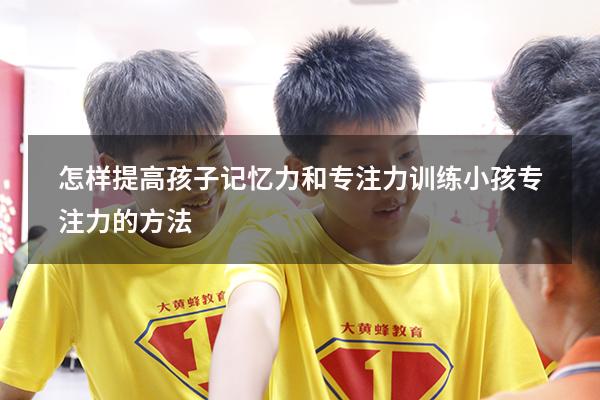 怎样提高孩子记忆力和专注力（训练小孩专注力的方法）