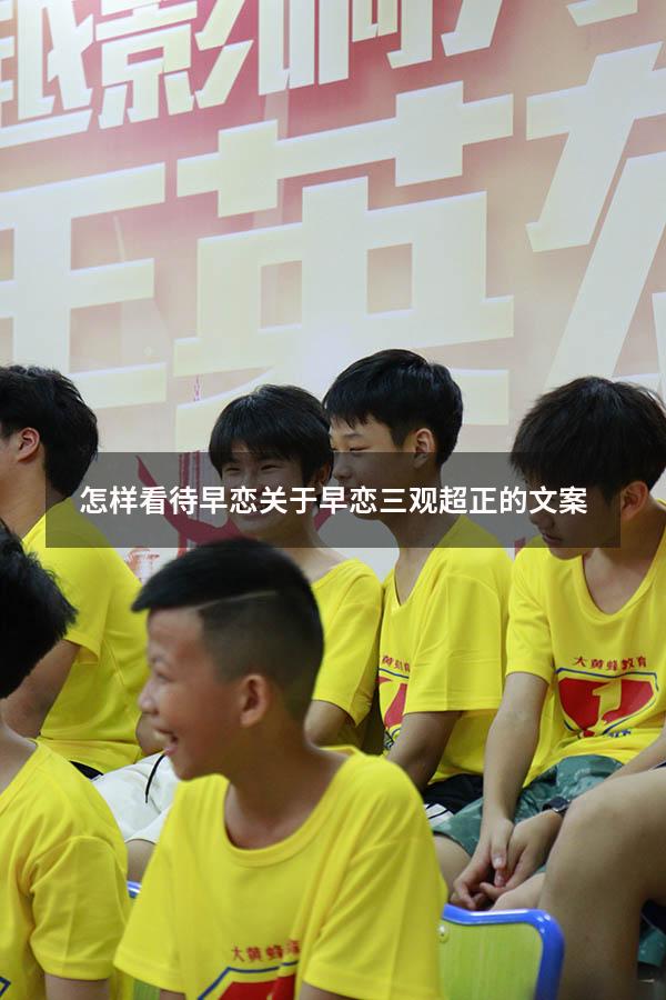怎样看待早恋（关于早恋三观超正的文案）