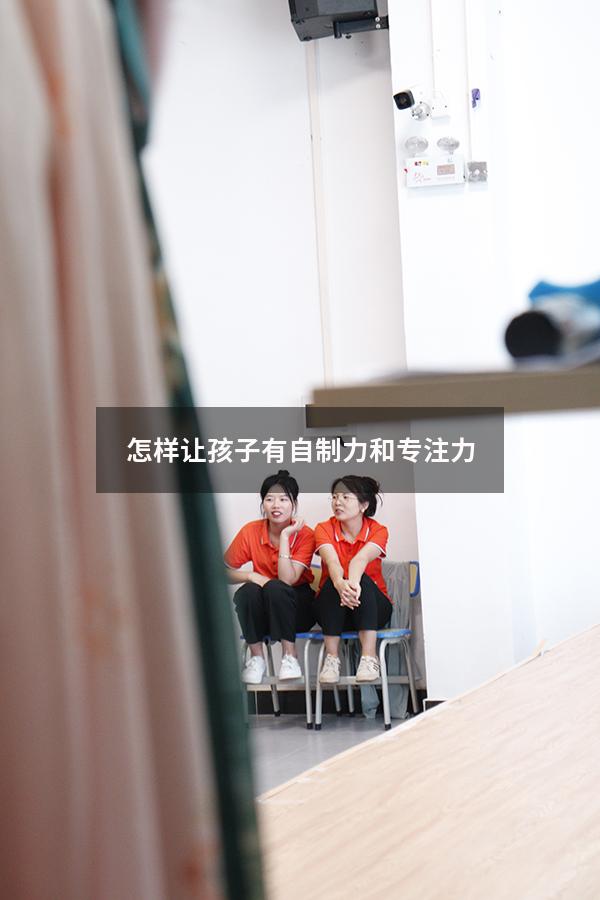 怎样让孩子有自制力和专注力