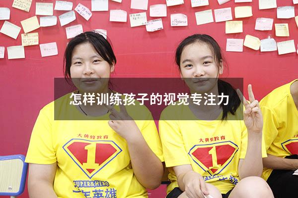 怎样训练孩子的视觉专注力