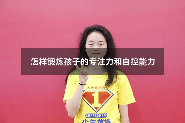 怎样锻炼孩子的专注力和自控能力