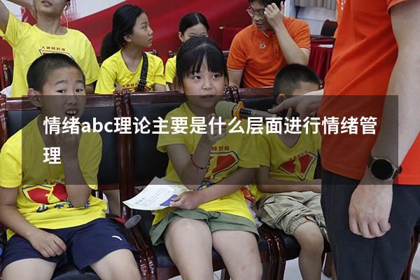 情绪abc理论主要是什么层面进行情绪管理
