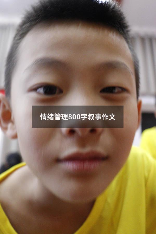 情绪管理800字叙事作文