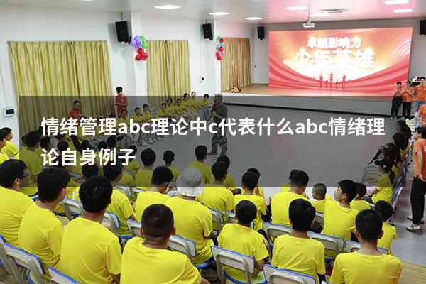 情绪管理abc理论中c代表什么（abc情绪理论自身例子）