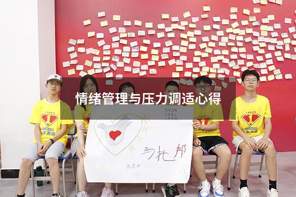 情绪管理与压力调适心得