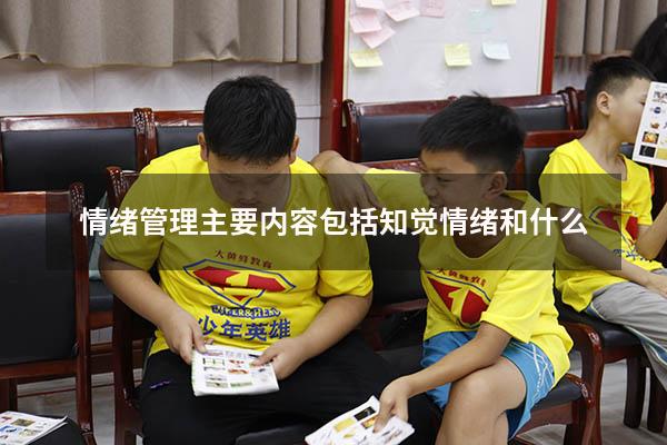 情绪管理主要内容包括知觉情绪和什么