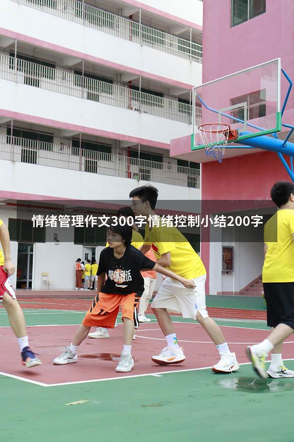 情绪管理作文300字（情绪控制小结200字）