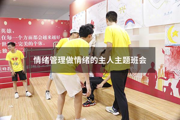 情绪管理做情绪的主人主题班会