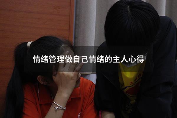 情绪管理做自己情绪的主人心得