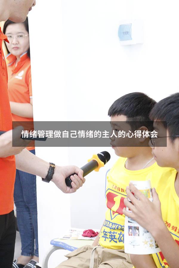 情绪管理做自己情绪的主人的心得体会