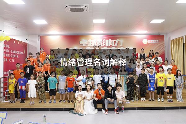情绪管理名词解释