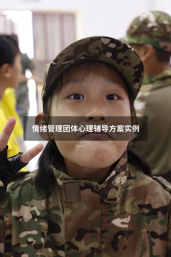 情绪管理团体心理辅导方案实例