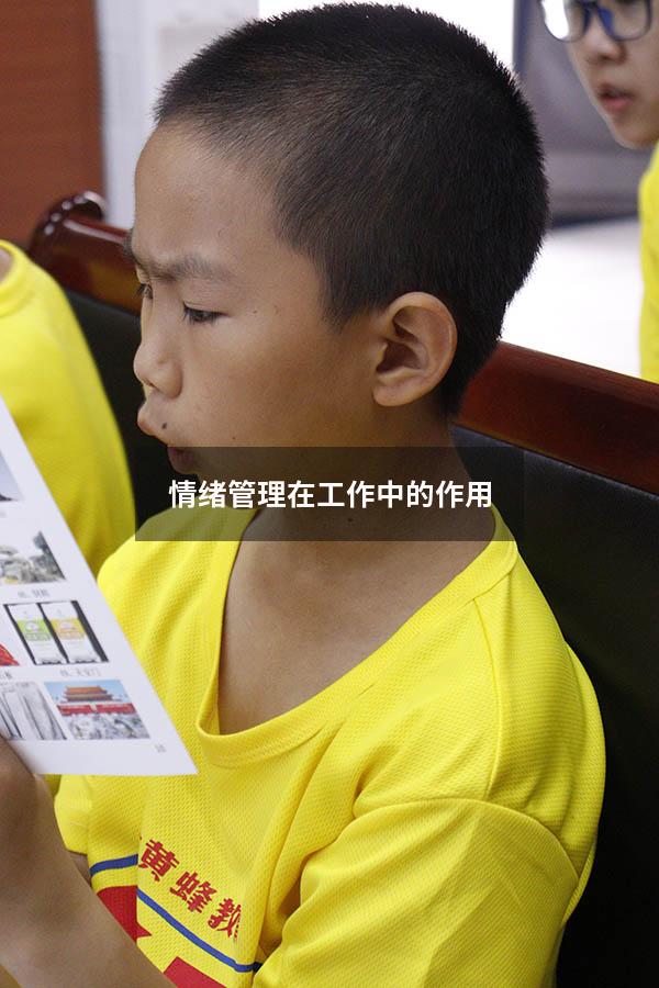 情绪管理在工作中的作用