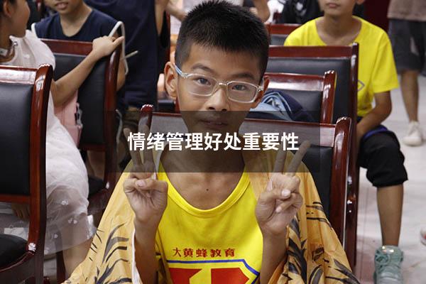 情绪管理好处重要性