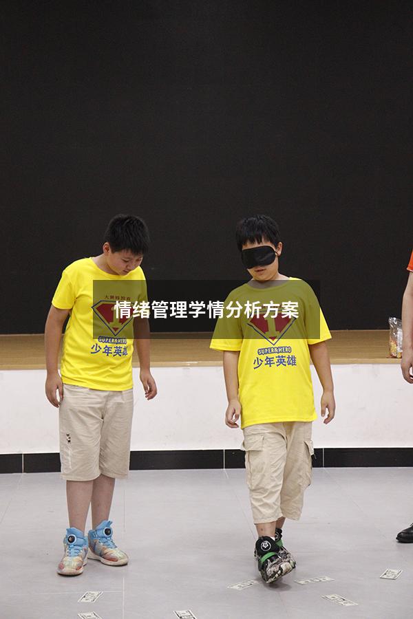 情绪管理学情分析方案