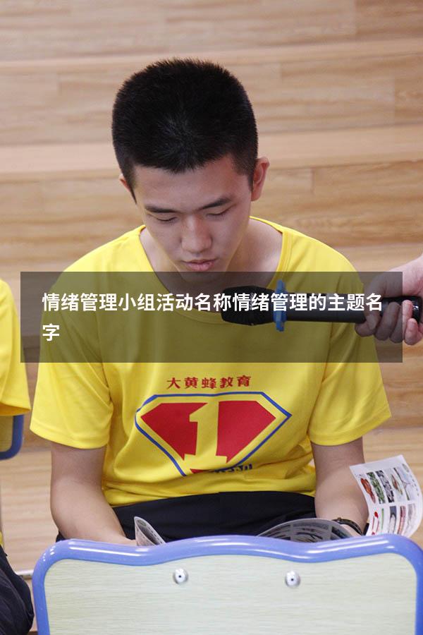 情绪管理小组活动名称（情绪管理的主题名字）