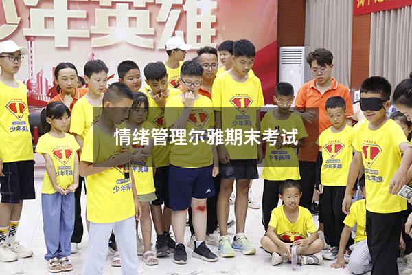 情绪管理尔雅期末考试