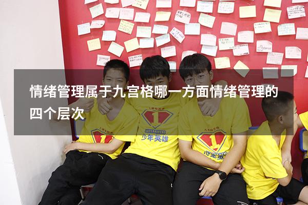 情绪管理属于九宫格哪一方面（情绪管理的四个层次）
