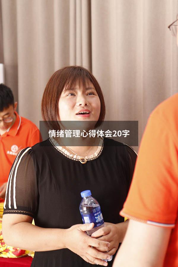 情绪管理心得体会20字