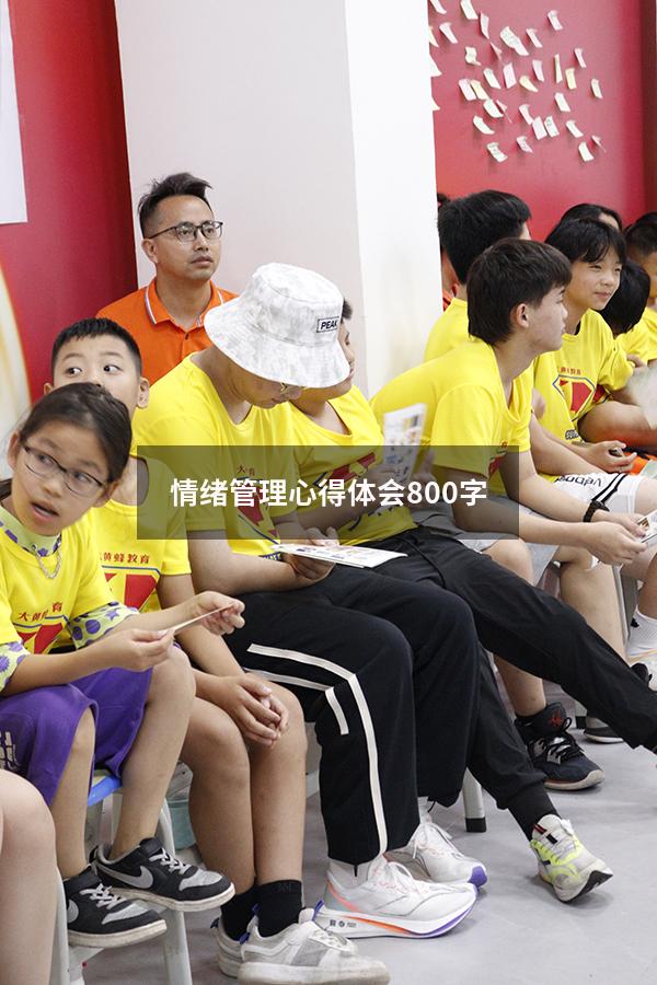 情绪管理心得体会800字