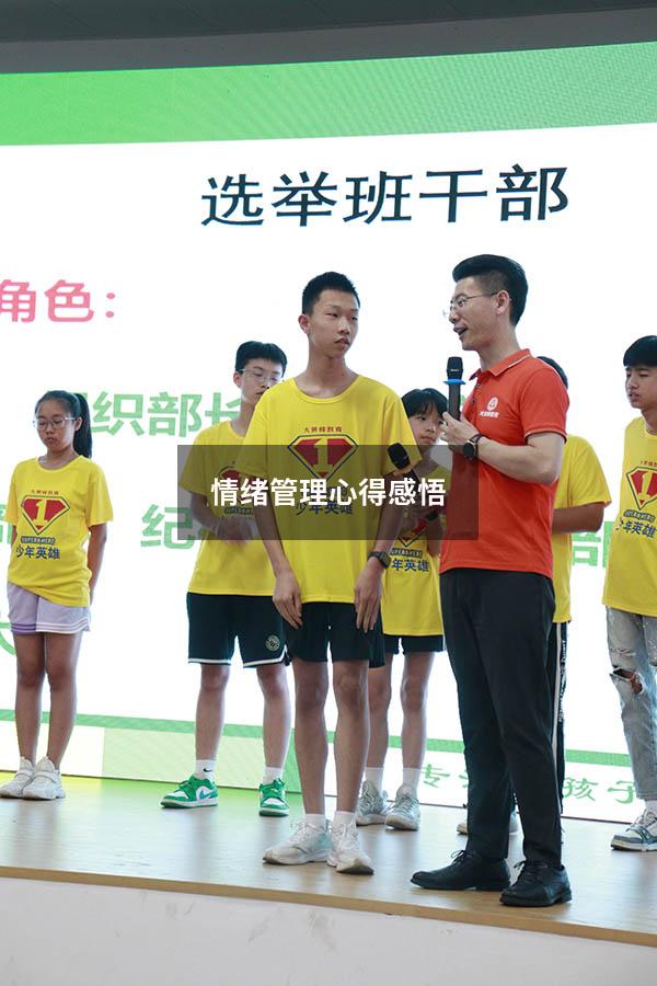 情绪管理心得感悟