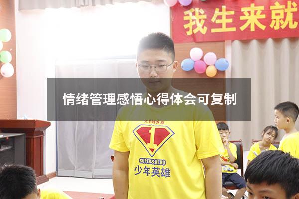 情绪管理感悟心得体会可复制