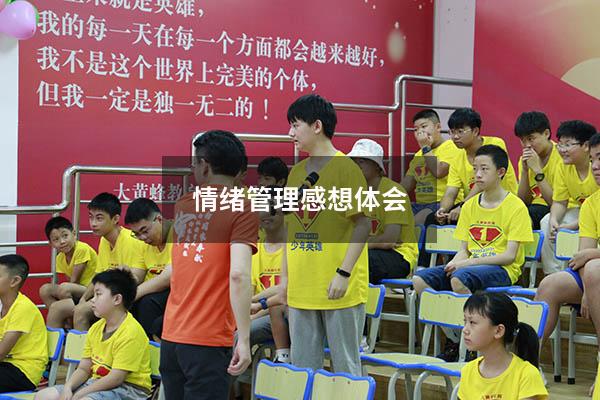 情绪管理感想体会