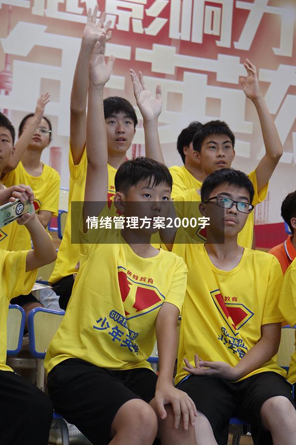 情绪管理方案2000字