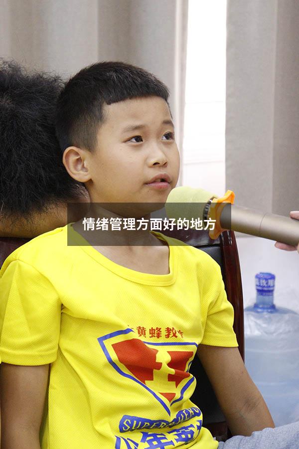 情绪管理方面好的地方