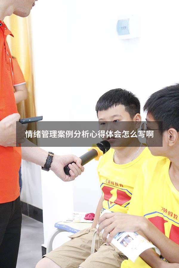 情绪管理案例分析心得体会怎么写啊