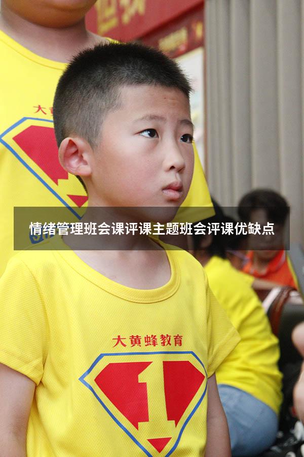 情绪管理班会课评课（主题班会评课优缺点）