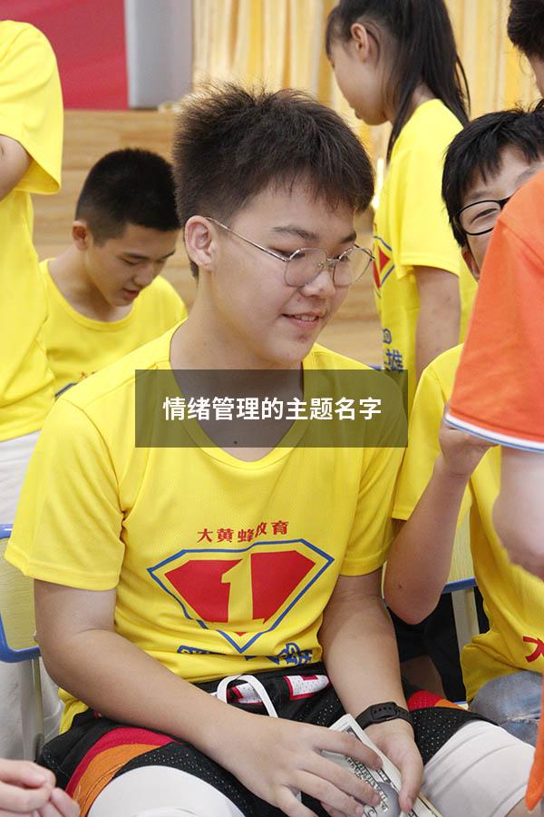 情绪管理的主题名字