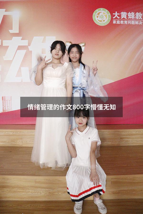 情绪管理的作文800字懵懂无知