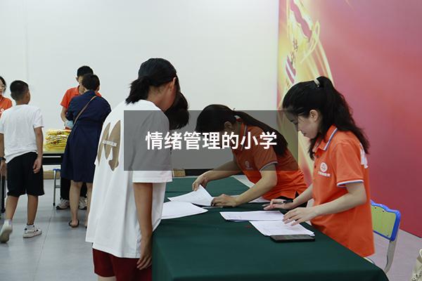 情绪管理的小学