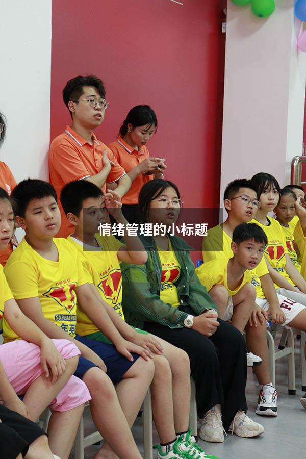 情绪管理的小标题