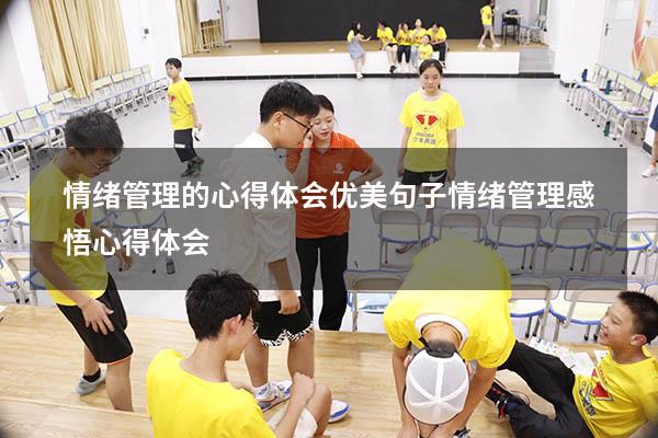 情绪管理的心得体会优美句子（情绪管理感悟心得体会）