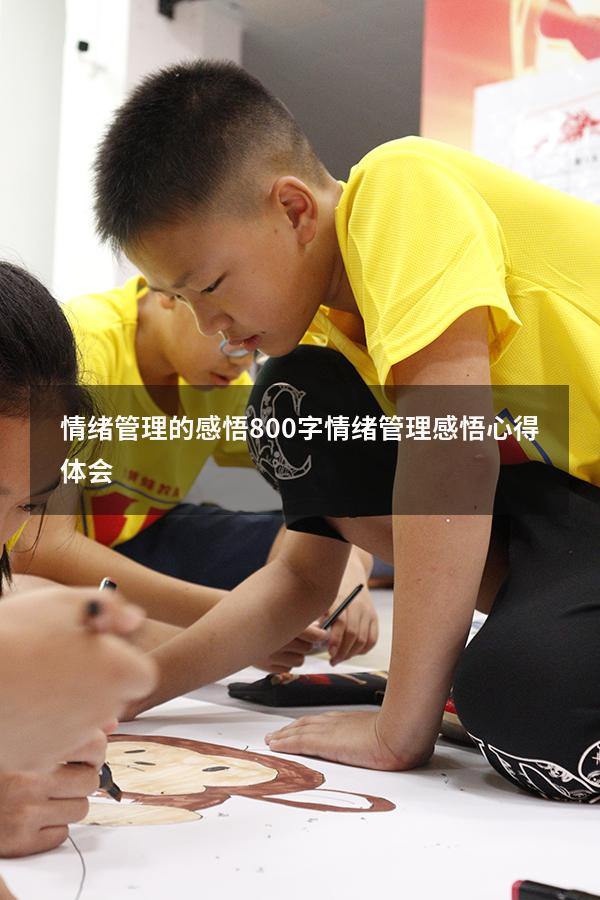 情绪管理的感悟800字（情绪管理感悟心得体会）