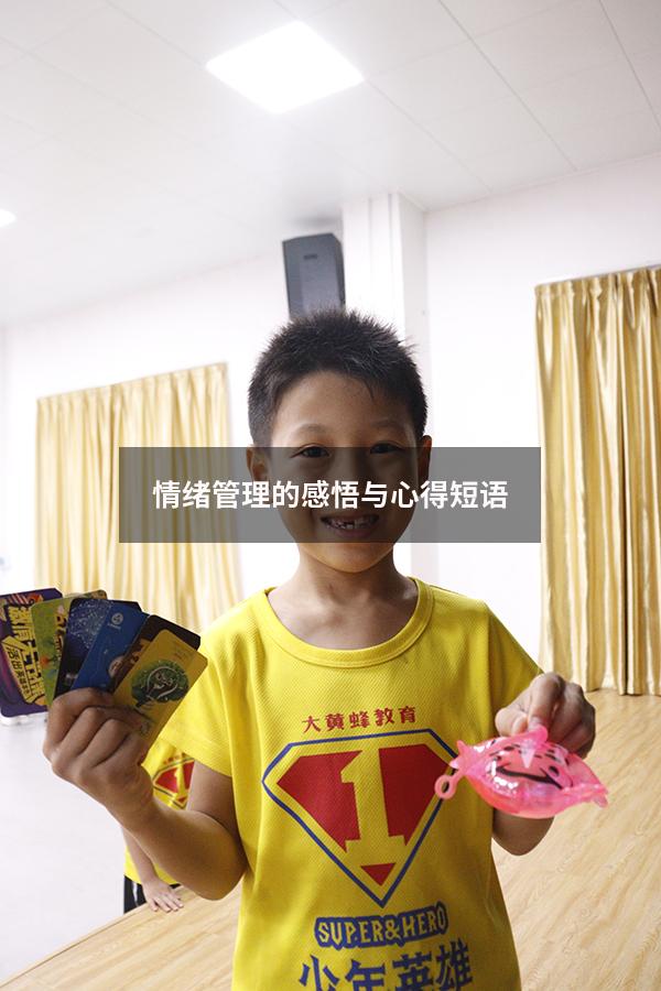 情绪管理的感悟与心得短语