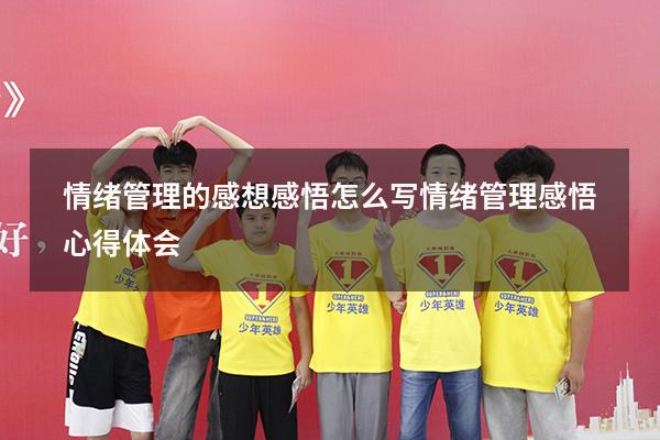 情绪管理的感想感悟怎么写（情绪管理感悟心得体会）