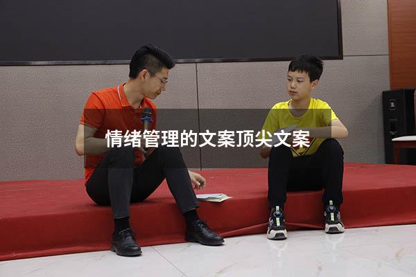 情绪管理的文案（顶尖文案）