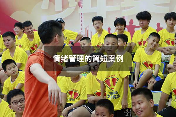 情绪管理的简短案例