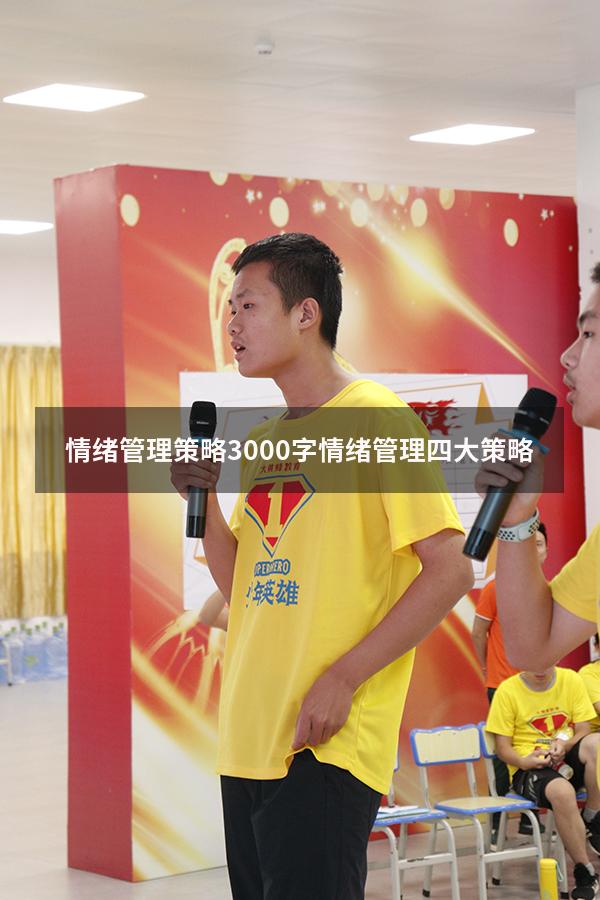 情绪管理策略3000字（情绪管理四大策略）