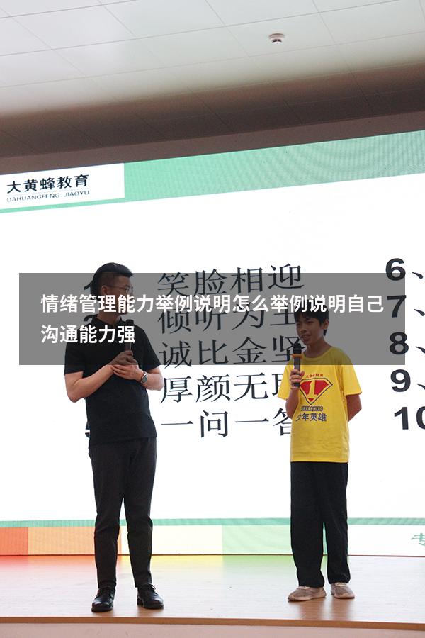 情绪管理能力举例说明（怎么举例说明自己沟通能力强）