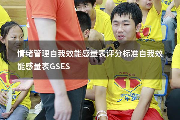 情绪管理自我效能感量表评分标准（自我效能感量表GSES）