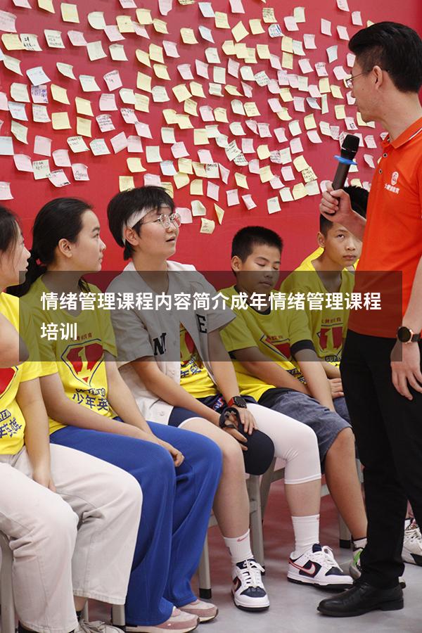 情绪管理课程内容简介（成年情绪管理课程培训）